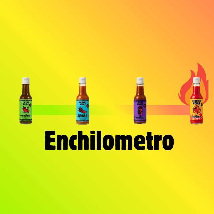 Paquete de 4 salsas Chilito Noble con Brasa, Prendidita, Consentida y Misteriosa.